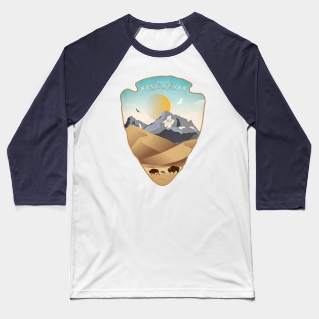 Great Sand Dunes National Park Baseball T-Shirt by Wintrly